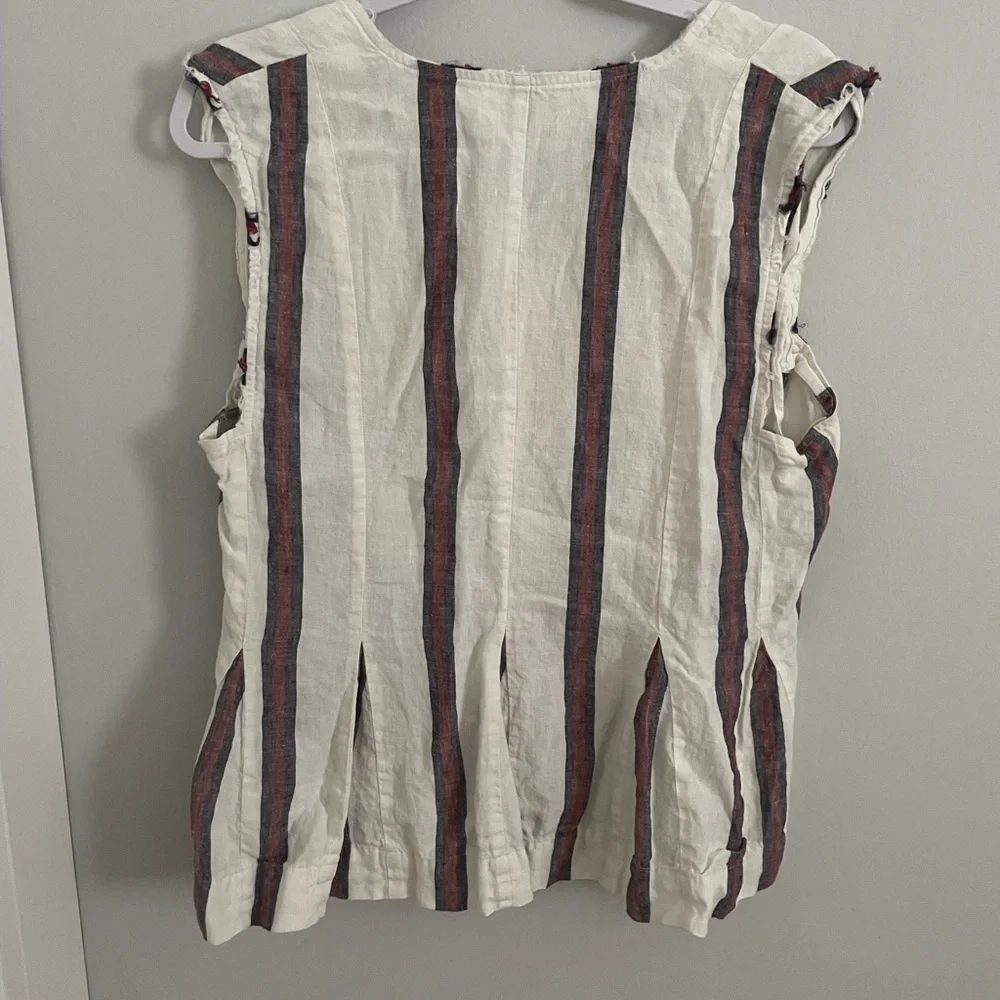 Pure Navy Sleeveless Blouse - Picture 2 of 3